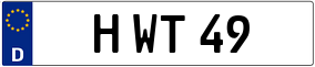 Truck License Plate